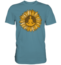 Laden Sie das Bild in den Galerie-Viewer, Yoga Sonnenblumen T-Shirt Gärtner Geschenk Garten Meditation