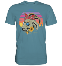 Laden Sie das Bild in den Galerie-Viewer, Ziege Sonnenblumen T-Shirt Gärtner Geschenk Garten