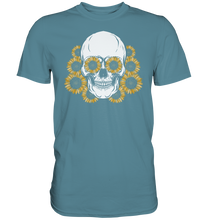 Laden Sie das Bild in den Galerie-Viewer, Totenkopf Sonnenblumen Shirt Gärtner Geschenk Garten