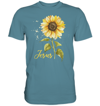 Laden Sie das Bild in den Galerie-Viewer, Jesus Sonnenblumen T-Shirt Christlicher Gärtner Geschenk Garten