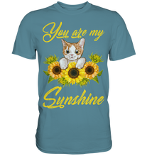 Laden Sie das Bild in den Galerie-Viewer, Katze Sonnenblumen T-Shirt Gärtner Geschenk
