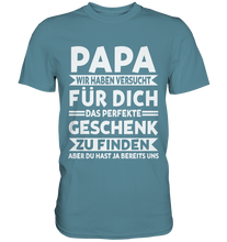 Laden Sie das Bild in den Galerie-Viewer, Papa Geschenk Vatertag Kinder Vater T-Shirt