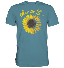 Laden Sie das Bild in den Galerie-Viewer, Liebe Sonnenblumen T-Shirt Peace Garten Motiv Gärtner Geschen