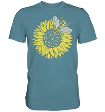 Laden Sie das Bild in den Galerie-Viewer, Biene Sonnenblumen T-Shirt Gärtner Imker Geschenk Garten