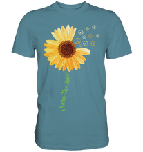 Laden Sie das Bild in den Galerie-Viewer, Peace Symbol Sonnenblumen T-Shirt Gärtner Geschenk