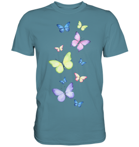 Bunte Schmetterlinge T-Shirt Schmetterling