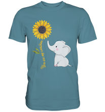 Laden Sie das Bild in den Galerie-Viewer, Elefant Sonnenblumen T-Shirt Gärtner Geschenk