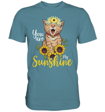 Laden Sie das Bild in den Galerie-Viewer, Katzenliebhaber Sonnenblumen Shirt Gärtner Katzen Geschenk Garten