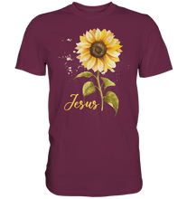 Laden Sie das Bild in den Galerie-Viewer, Jesus Sonnenblumen T-Shirt Christlicher Gärtner Geschenk Garten