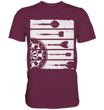 Laden Sie das Bild in den Galerie-Viewer, Retro Dartscheibe Dart Team Darts Pfeile T-Shirt