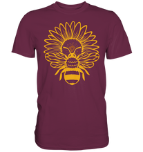 Laden Sie das Bild in den Galerie-Viewer, Bienen Sonnenblumen T-Shirt Imker Garten Motiv Gärtner Geschenk