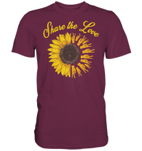 Laden Sie das Bild in den Galerie-Viewer, Liebe Sonnenblumen T-Shirt Peace Garten Motiv Gärtner Geschen