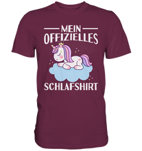 Laden Sie das Bild in den Galerie-Viewer, Offizielles Schlafshirt Nachthemd Schlafanzug Pyjama Einhorn T-Shirt
