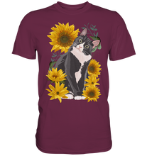 Laden Sie das Bild in den Galerie-Viewer, Sonnenblumen Katze T-Shirt Lustiges Garten Geschenk Gärtner