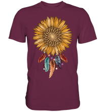 Laden Sie das Bild in den Galerie-Viewer, Dreamcatcher Sonnenblumen T-Shirt Garten Traumfänger Motiv Gärtner Geschenk