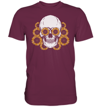 Laden Sie das Bild in den Galerie-Viewer, Totenkopf Sonnenblumen Shirt Gärtner Geschenk Garten