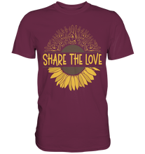 Laden Sie das Bild in den Galerie-Viewer, Frieden Liebe Sonnenblumen T-Shirt Garten Motiv Gärtner Geschenk
