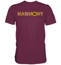 Laden Sie das Bild in den Galerie-Viewer, Harmony Sonnenblumen T-Shirt Harmonie Garten Motiv Gärtner Geschenk