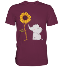 Laden Sie das Bild in den Galerie-Viewer, Elefant Sonnenblumen T-Shirt Gärtner Geschenk