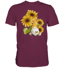 Laden Sie das Bild in den Galerie-Viewer, Gartenzwerg Sonnenblumen Shirt Gärtner Geschenk Garten