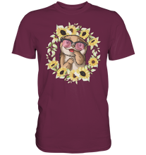 Laden Sie das Bild in den Galerie-Viewer, Otter Sonnenblumen Shirt Gärtner Sommer Garten Motiv