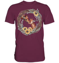 Laden Sie das Bild in den Galerie-Viewer, Giraffe Sonnenblumen T-Shirt Mama Tochter Geschenk