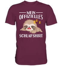 Laden Sie das Bild in den Galerie-Viewer, Offizielles Schlafshirt Nachthemd Schlafanzug Pyjama Faultier T-Shirt