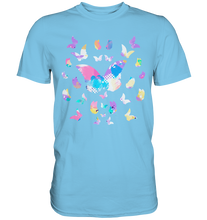 Laden Sie das Bild in den Galerie-Viewer, Farbenfrohe Aquarell Schmetterlinge T-Shirt