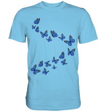 Laden Sie das Bild in den Galerie-Viewer, Blaue Schmetterlinge T-Shirt