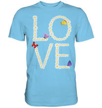 Laden Sie das Bild in den Galerie-Viewer, Love Gänseblumen Frauen Schmetterling T-Shirt