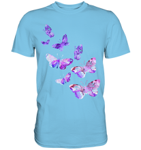 Laden Sie das Bild in den Galerie-Viewer, Lila Schmetterlinge T-Shirt