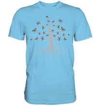 Laden Sie das Bild in den Galerie-Viewer, Bunter Schmetterling Baum T-Shirt Kopie Kopie Kopie - Premium Shirt