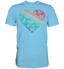 Laden Sie das Bild in den Galerie-Viewer, Frauen Retro Schmetterling Herz T-Shirt