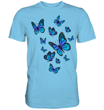 Laden Sie das Bild in den Galerie-Viewer, Blaue Schmetterlinge T-Shirt