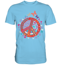 Laden Sie das Bild in den Galerie-Viewer, Peace Frauen Schmetterling T-Shirt