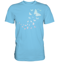 Laden Sie das Bild in den Galerie-Viewer, Frauen Pastel Bunte Schmetterlinge T-Shirt