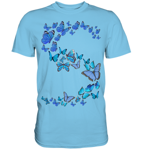Schöne Blaue Schmetterlinge T-Shirt