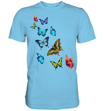 Laden Sie das Bild in den Galerie-Viewer, Bunte Farbenfrohe Schmetterlinge T-Shirt