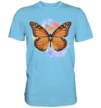 Laden Sie das Bild in den Galerie-Viewer, Bunter Schmetterling Monarchfalter T-Shirt