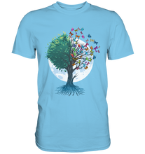 Laden Sie das Bild in den Galerie-Viewer, Natur Schmetterling Baum T-Shirt
