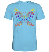 Laden Sie das Bild in den Galerie-Viewer, Kunst Farbiger Schmetterling T-Shirt