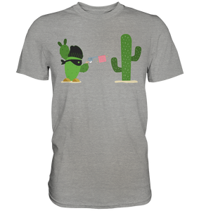 Kaktus Gangster T-Shirt Kakteen Sukkulenten Humor