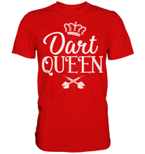 Laden Sie das Bild in den Galerie-Viewer, Dart Queen Frau Dartspielerin Darts T-Shirt
