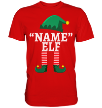 Laden Sie das Bild in den Galerie-Viewer, Elf Personalisiertes Weihnachtsoutfit Familie Weihnachten Weihnachtself T-Shirt
