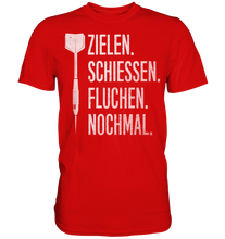 Laden Sie das Bild in den Galerie-Viewer, Lustiger Dart Spruch Dartpfeil Probleme T-Shirt