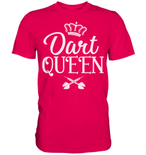 Laden Sie das Bild in den Galerie-Viewer, Dart Queen Frau Dartspielerin Darts T-Shirt