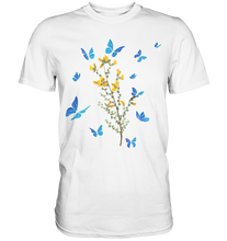 Laden Sie das Bild in den Galerie-Viewer, Blumen Schmetterlinge T-Shirt