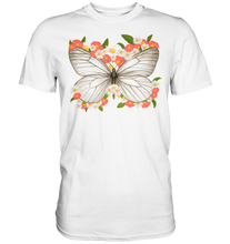 Laden Sie das Bild in den Galerie-Viewer, Frauen Blumen Schmetterling T-Shirt