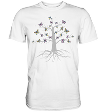 Laden Sie das Bild in den Galerie-Viewer, Bunter Schmetterling Baum T-Shirt Kopie Kopie Kopie - Premium Shirt