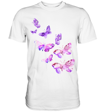 Laden Sie das Bild in den Galerie-Viewer, Lila Schmetterlinge T-Shirt
